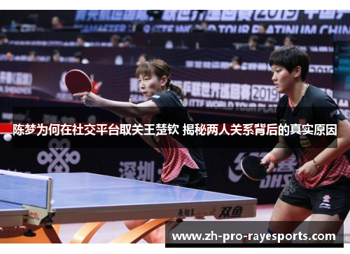 陈梦为何在社交平台取关王楚钦 揭秘两人关系背后的真实原因 陈梦为何在社交平台取关王楚钦 揭秘两人关系背后的真实原因